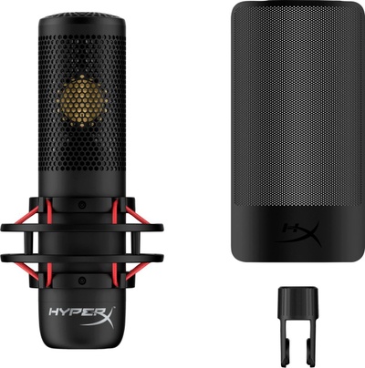 Mikrofon kondensator HyperX ProCast 699Z0AA, XLR, me shock mount dhe pop filter, i zi