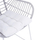 Karrige metalike Wicker (HM5300.02), bardhë/ gri