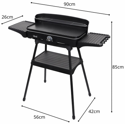 Grill elektrik ELDOM Ideal IK1703, 5 në 1, pa tym, i zi