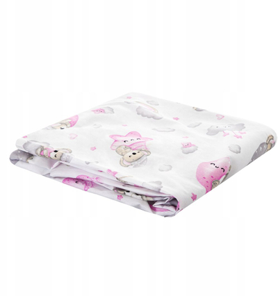 Çarçaf krevati për fëmijë Hobby Kids Fitted, 140x70 cm, pambuk, i bardhë