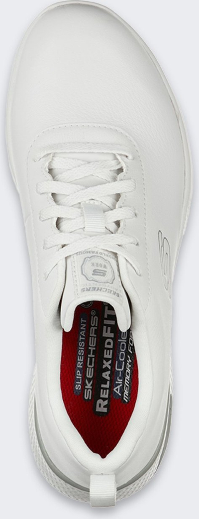 Atlete për goca Skechers 87161, lëkurë, Memory Foam, të bardha