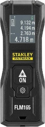 Matës me lazer Stanley FatMax FMHT77165-0, rreze 50 m, i saktë ±1.5 mm, i zi