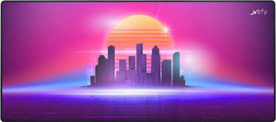 Mousepad gaming Cherry Xtrfy GP5 XL Retrowave, 92 x 40 cm, tekstil i shpejtë, shumëngjyrësh