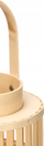 Lampion dekorativ Giftdecor Elysian, bambu, 16.5 x 39 cm, bezhë