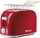 Toaster Girmi TS11, 800W, 6 nivele thekje, i kuq