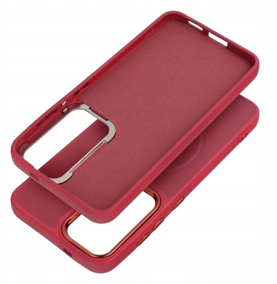 Mbulesë telefoni FRAME MAG COVER për Samsung A52 5G A52 LTE A52s 5G, kompatibile me MagSafe, TPU, magenta