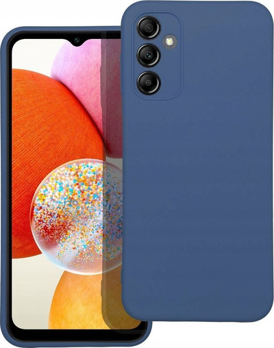 Këllëf silikoni Forcell për Samsung Galaxy A14 5G, mat, i zi