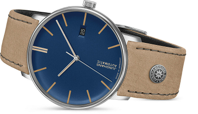 Orë dore për meshkuj Junghhans A Automatic 27/4239.00, e kaftë/kaltër