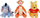 Lodër pelushi Simba Eeyore, 61 cm, personazh Winnie the Pooh, blu