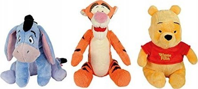 Lodër pelushi Simba Eeyore, 61 cm, personazh Winnie the Pooh, blu