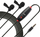 Mikrofon lavalier LensGo LYM-DM1 Double, dyfishtë, mini jack 3.5mm, i zi