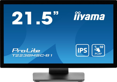 Monitor iiyama ProLite T2238MSC-B1, 21.5", Full HD, i zi