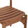 Karrige ngrënie për jashtë Donny HM6378, dru teak, natyrale
