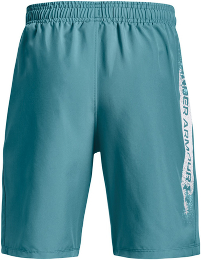 Шорцеви за момчиња Under Armour Woven Graphic Kid, лесен материјал, еластичен појас, сини