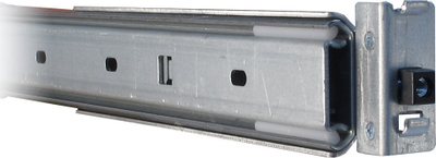 Shina teleskopike rack Inter-Tech IPC 1U, 19", 650mm, argjend