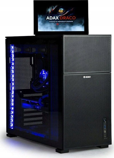 Kompjuter desktop ADAX DARK VISION LE i5-13500, 32GB RAM, SSD 1TB, RTX 4070, i zi