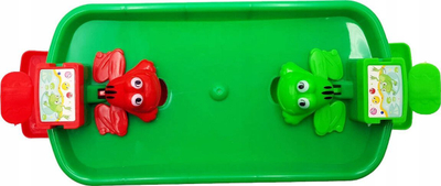 Loja tavolinë Game Frogs Hungry Jumping Frogs, me bretkosa dhe toptha, për 2 veta, shumëngjyrëshe