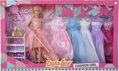 Kukullë Defa Lucy Fashion Girl, 29 cm, me gëzhoina, shumëngjyrëshe