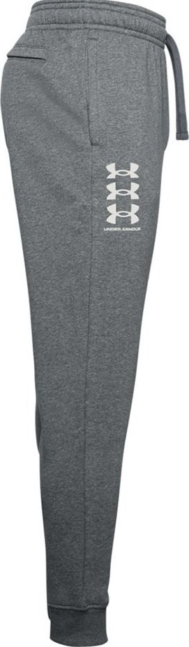 Pantallona dres Under Armour Rival Fleece 3Logo Jogger, për burra, me fleece, gri e errët