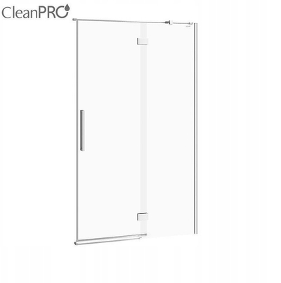 Derë dushi Cersanit CREA PIVOT, 120x200 cm, xham transparent, krom, djathtas