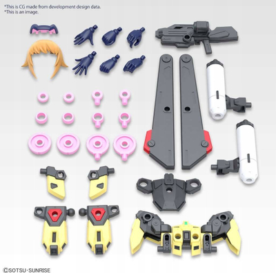 Set modelimi Bandai Gundam Meta Avatar Fumina Figure-rise, model kit plastik për koleksionistë, shumëngjyrësh