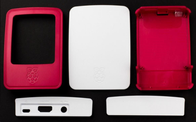 Kuti Raspberry Pi Case për Raspberry Pi 4B, e kuqe/ e bardhë