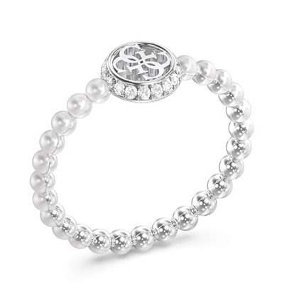 Unazë për femra Guess Fashionable Steel Ring JUBR05522JWRH, e argjendtë