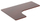 Површина за аголна маса Powerton ERGO EDGE TOP, 160x110 cm, 2.5 cm, темно оревово дрво