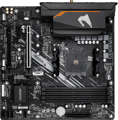 Pllakë amë Gigabyte B550M AORUS ELITE AX, AMD B550, Socket AM4, 4 slota RAM, Bluetooth, Wi‑Fi 6, Micro ATX