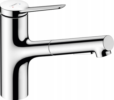 Rubinet kuzhine Hansgrohe Zesis M33 74802800, gryka rrotulluese, çelik inoks