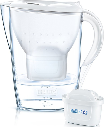 Ibrik filtrues uji Brita Marella XL, kapacitet i madh, i bardhë
