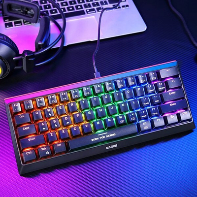 Гејминг тастатура Marvo KG962G EN R, механичка, RGB, црвени свичеви, црна