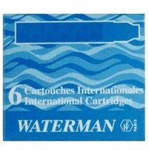 Waterman Serenity Blue Мастило Картриџи, 6 Пакување
