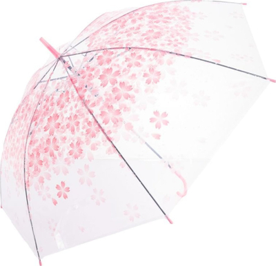 Çadër shiu Umbrella TR-25115, transparente, me lule, me ngjyra të ndryshme