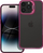 Mbulesë telefoni Bracket Case për iPhone 14, me stand te kamera, transparente, lejla e errët