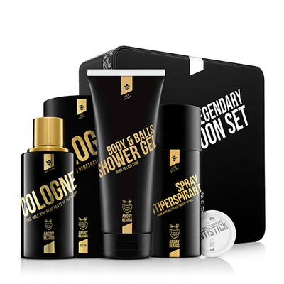Set Angry Beards kANG068 Xhel dushi 230 ml + Antiperspirant 150 ml + Kolonjë 100 ml + Antistik 10 g