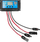 Регулатор за соларно полнење Нео LCD, 12V 24V, 10A, црн
