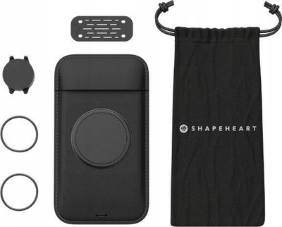 Mbajtëse magnetike biçiklete për telefon Shapeheart, që s’e kap uji, universale, e zezë