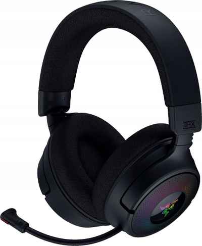 Kufje gaming Razer Kraken V4 Wireless, pa tela, RGB, të zeza