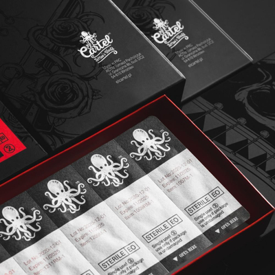 Kartrixh tatuazhi El Cartel 0.30 7 Soft Edge MA, i sterilizum, transparent