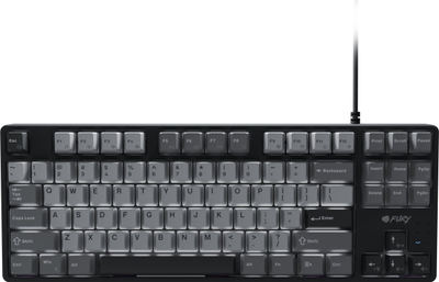 Механичка гејминг тастатура Fury Kanabo K2 TKL, со осветлување, со кабел 160cm, сива и црна