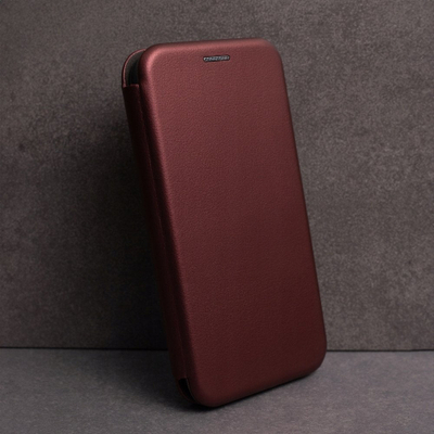 Futrollë telefoni OEM Smart Diva për Samsung Galaxy A17, lëkurë eko, mbyllje me magnet, e kuqe bordo