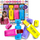 Set shkumësash për flokë S&Li Cosmetics Hair Chalk, i larshëm, 4 copë, shumëngjyrësh