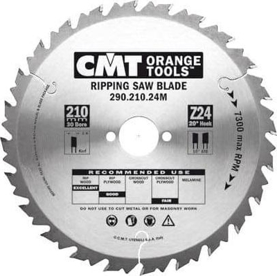 Teh sharre CMT Orange Tools 290.190.12M, 190mm, 30mm, për hekur