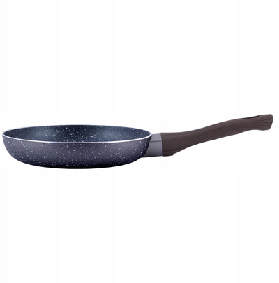 Tigan Kamille Traditional, 24 cm, me veshje mermeri, për induksion, gri