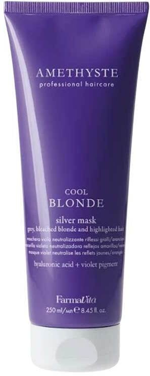 Maskë flokësh FarmaVita Amethyste Cool Blonde Silver, 250ml, për flokë biondë dhe gri