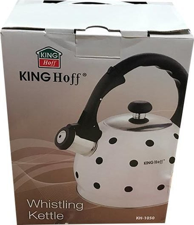 Çajnik KingHoff KH-1050, 2.0L, inox i emajluar, me bilbil