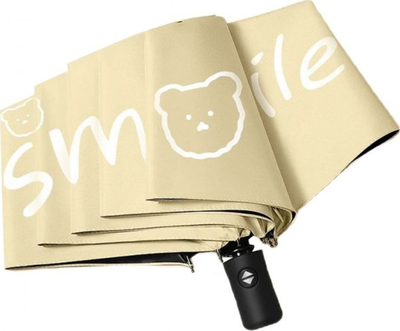 Автоматска преклопна чадора Smile за жени, дијаметар 95cm, беж