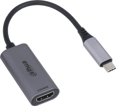 Adapter USB C në HDMI Dahua, 4K 60Hz, trup alumini, ngjyrë gri