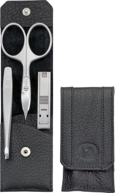 Set manikyri Zwilling Beauty TWINOX, 4 pjesë, etui lëkure, i zi